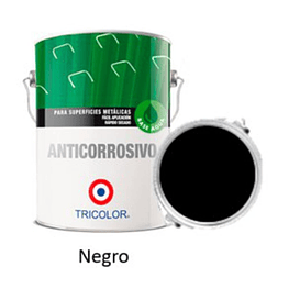 Anticorrosivo base agua 1/4 Gl (945ml) Negro - Tricolor