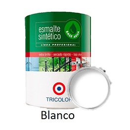 Esmalte Sintetico Base Agua Profesional 1/4 Gl (945ml) Blanco - Tricolor