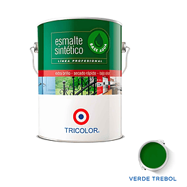 Esmalte Sintetico Base Agua Profesional 1 Gl (3.78lt) Verde Trebol  - Tricolor