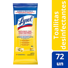 Toallitas Desinfectantes Biodegradables Citrico 72un  - Lysol