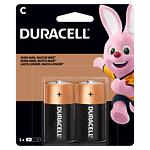 Pilas Alcalinas C 2 un. - Duracell