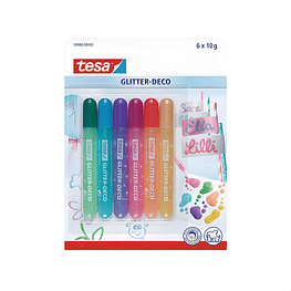 Lapices Glitter Deco  6un. Candy Colors - tesa