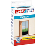 Insect Stop Malla Anti insectos Puertas  0.65m x 2.2m 2un. Negro - tesa