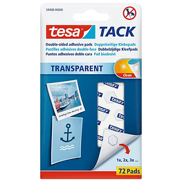 Adhesivo reutilizable Tack 72 pads  - tesa