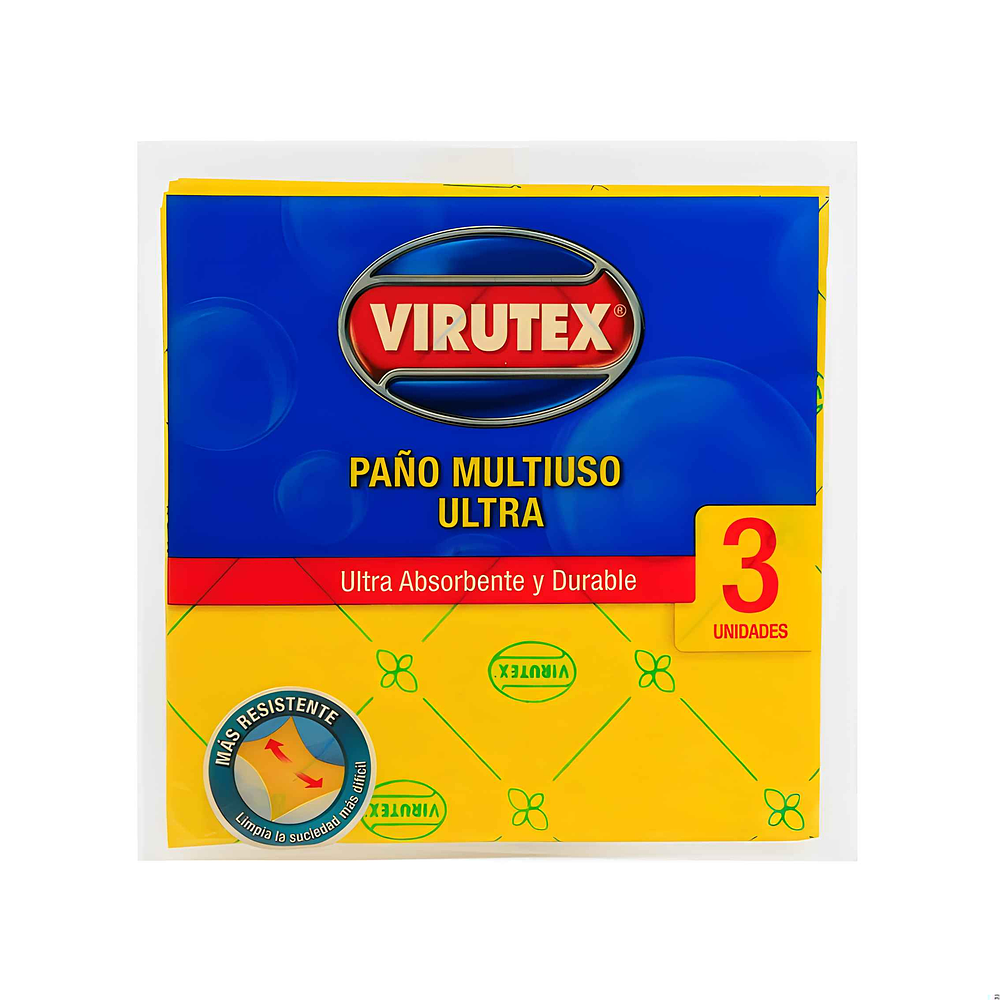 Paño Multiuso Ultra Absorbente 3un.  - Virutex