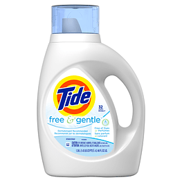 Detergente de Ropa Concentrado Free and Gentle 1.36lts (32 lavados)  - Tide
