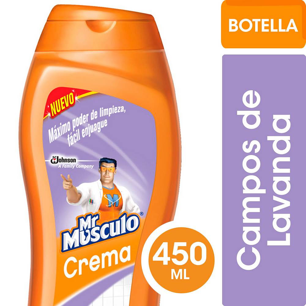 Limpiador de superficies en crema 450ml Lavanda  - Mr. Musculo