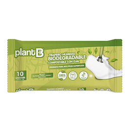 Trapero húmedo biodegradable y compostable 10un  - Plant B