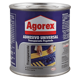 Adhesivo universal Transparente Tarro 240cc  - Agorex