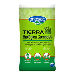 Tierra Biologica Compost 40lts  - Anasac