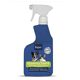 Desinfectante de Ambientes para Mascotas (Con Amonio Cuaternario) 500ml  - Traper