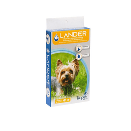 Antiparasitario externo Pipeta Lander para perros Hasta 4kgs (0.4ml)  - Traper