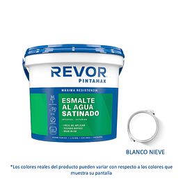 Esmalte al Agua Satinado Pintamax 1 Gl (3.78lt) Blanco Nieve  - Revor