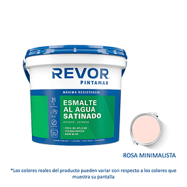 Esmalte al Agua Satinado Pintamax 1 Gl (3.78lt) Rosa Minimalista  - Revor