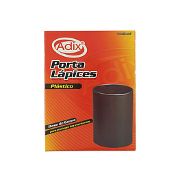 Portalápiz Plástico Redondo Negro  - Adix