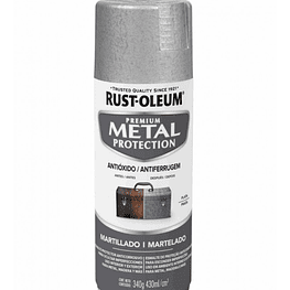 Pintura en Aerosol Metal Protection 340grs Martillado Plata  - Rust Oleum