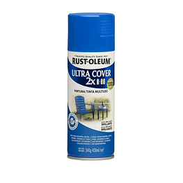 Pintura en Aerosol Ultra Cover 2X 340grs Azul Brillante  - Rust Oleum