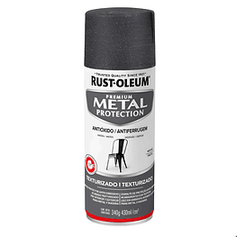 Pintura en Aerosol Metal Protection Texturado 340grs Negro  - Rust Oleum