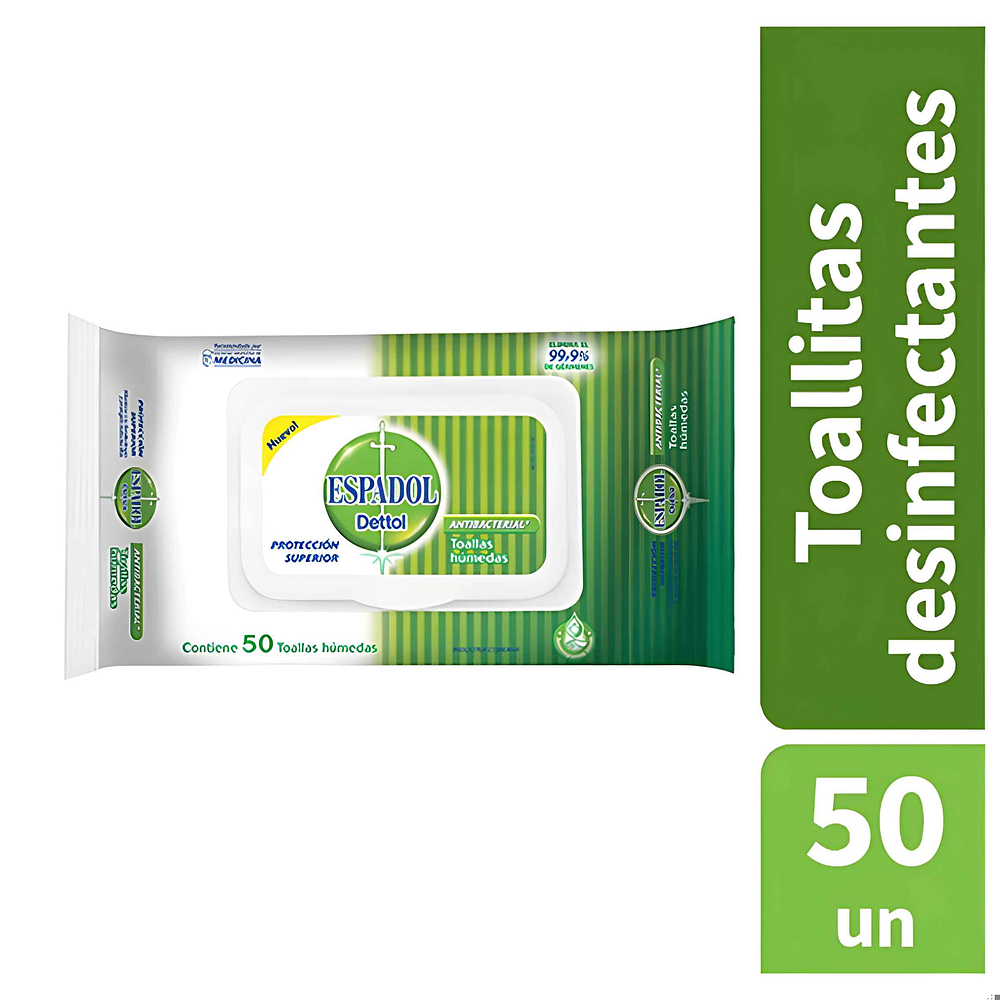 Toallitas Húmedas 50un  - Dettol