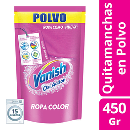 Quitamanchas Polvo Rosa Repuesto 450gr  - Vanish