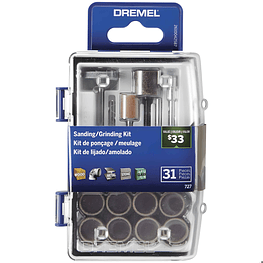 Micro Kit de lijar y esmerilar 727 31 piezas  - Dremel