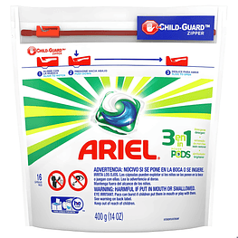 Detergente en capsulas 3 en 1 16 Pods  - Ariel