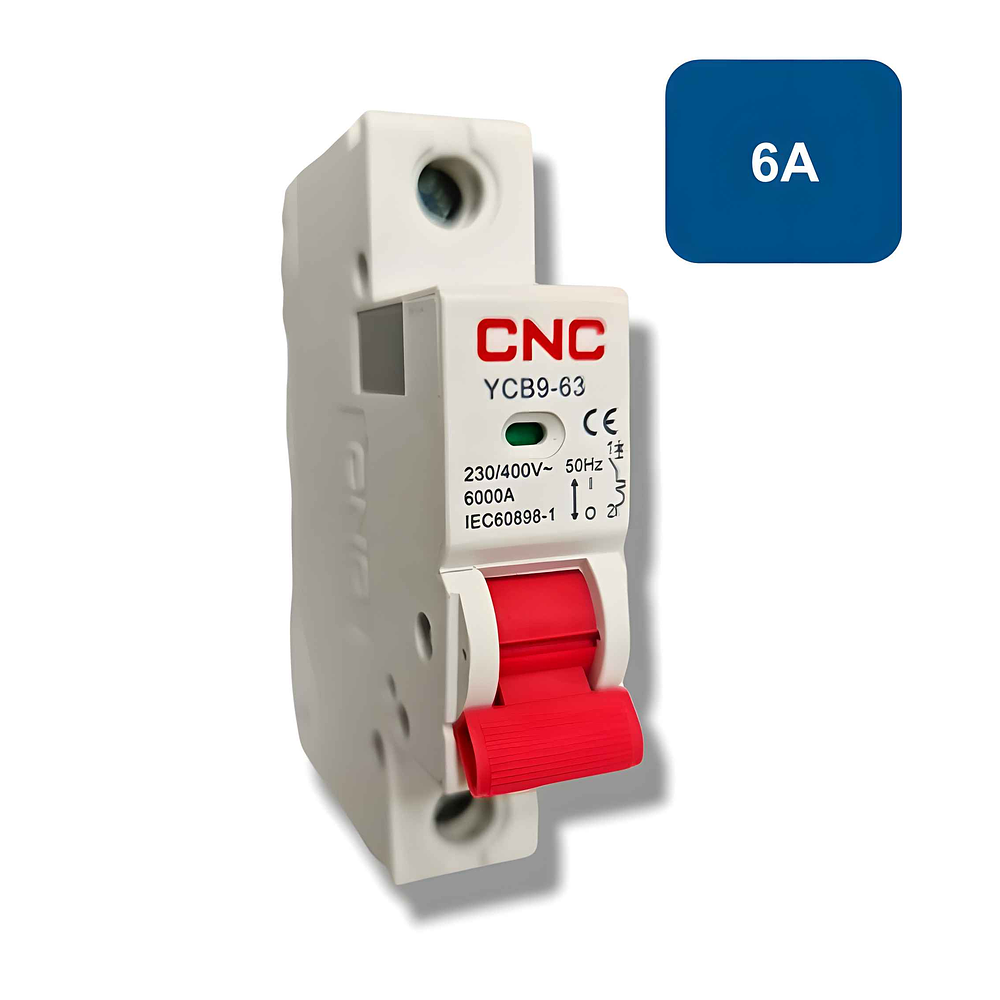 Interruptor Automatico 6KA Curva C 6A  - CNC