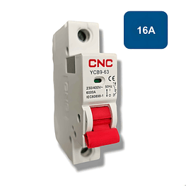 Interruptor Automatico 6KA Curva C 16A  - CNC
