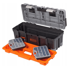 Caja de herramientas con doble organizador 66cms  - Tactix
