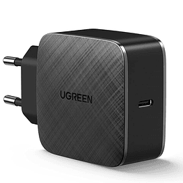 Cargador rápido GaN 65W PD USB-C modelo CD217 Negro  - Ugreen