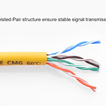 Cable de red UTP Cat 5e Amarillo modelo NW103 20mts  - Ugreen