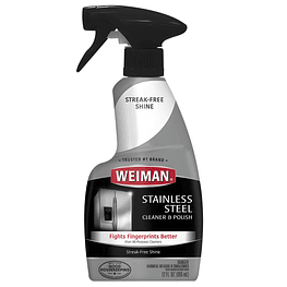 Limpiador líquido para acero inoxidable con gatillo 355ml  - Weiman