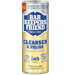 Limpiador y pulidor de superficies en polvo 595grs  - Bar Keepers Friend