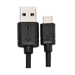 Cable USB A a USB-C Negro 2.5mts  - Tecmaster