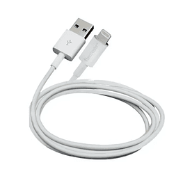 Cable iPhone USB A a Lightning Blanco Certificado MFi 1mt  - Tecmaster
