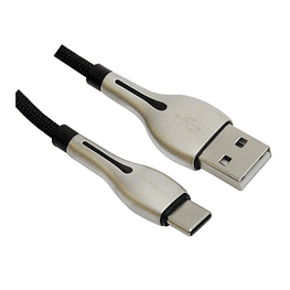 Cable USB A a USB-C Nylon Trenzado 1mt  - Tecmaster