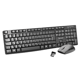 Combo teclado y mouse inalámbrico Negro  - Tecmaster