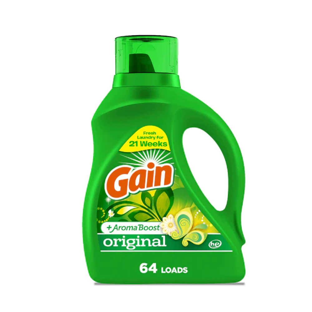 Detergente de ropa concentrado Líquido Original 2.72lts (64 lavados)  - Gain