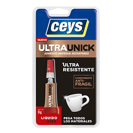 Adhesivo Instantáneo Ultraunick Líquido 3grs  - Ceys