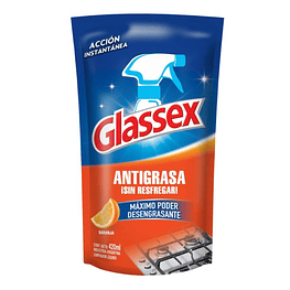 Antigrasa Doypack Naranja 420ml  - Glassex