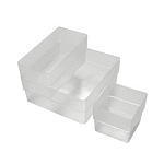 Caja organizadora translucida apilable Alta 140x140x62mm  - Livinbox