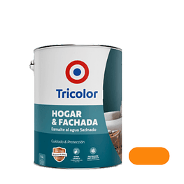 Esmalte al Agua Satinado Hogar y Fachada 1gln Nectarine  - Tricolor