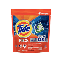 Detergente de Ropa Concentrado Ultra Oxi Capsulas 4 en 1 15 pods  - Tide