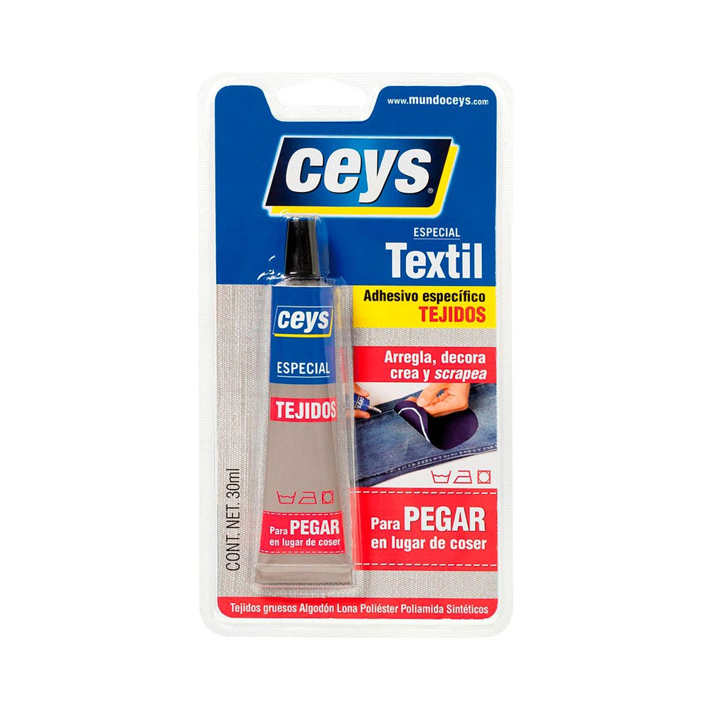 Adhesivo textil para tejidos 30ml  - Ceys