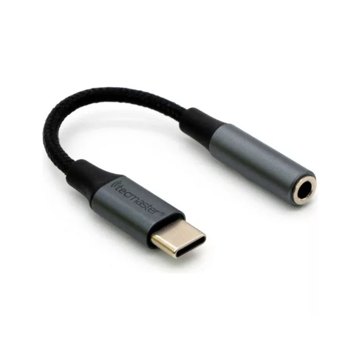 Adaptador USB C a minijack 3.5mm digital Aluminio Gris