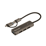 Dockstation HUB USB A con adaptador USB-C 3.0 4 salidas  - Tecmaster