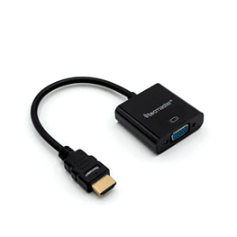 Convertidor HDMI a VGA + audio minijack 3.5mm 1080p@60Hz  - Tecmaster