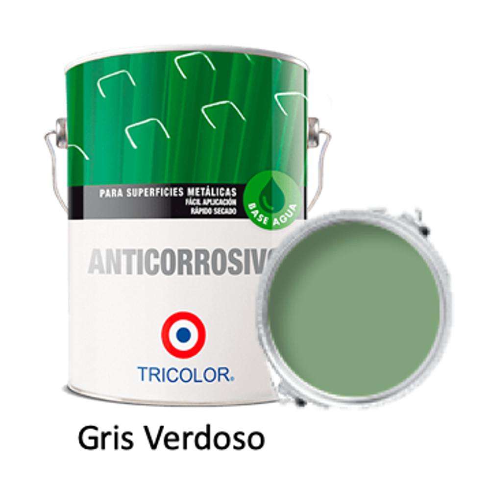 Anticorrosivo base agua 1/4 Gl (945ml) Gris Verdoso - Tricolor