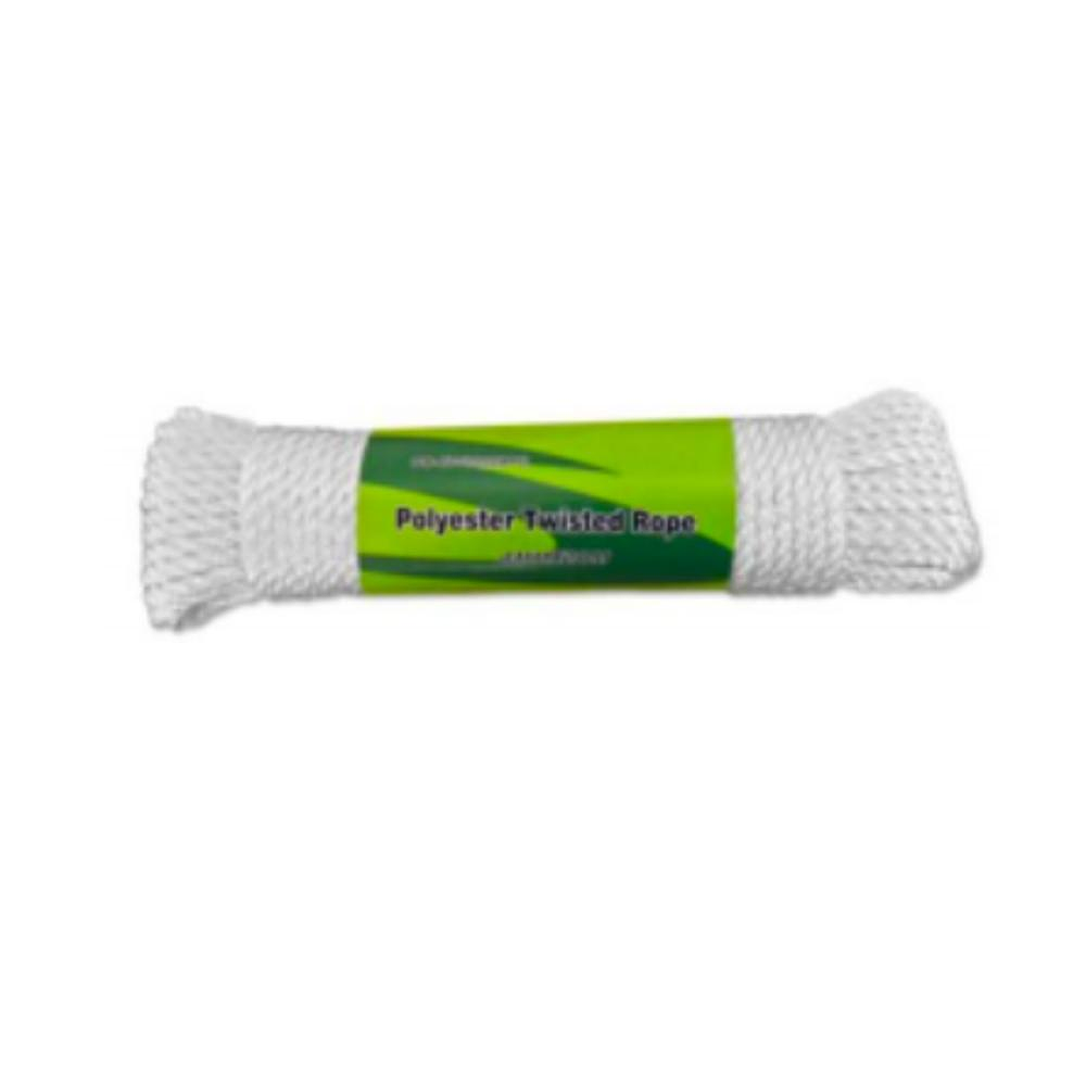 Cuerda de Polyester Blanco Trenzado 20mts 4mm - Praktus