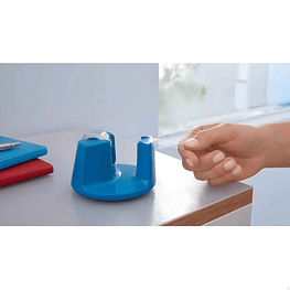 Dispensador de cinta adhesiva para escritorio compacto Azul  - tesa